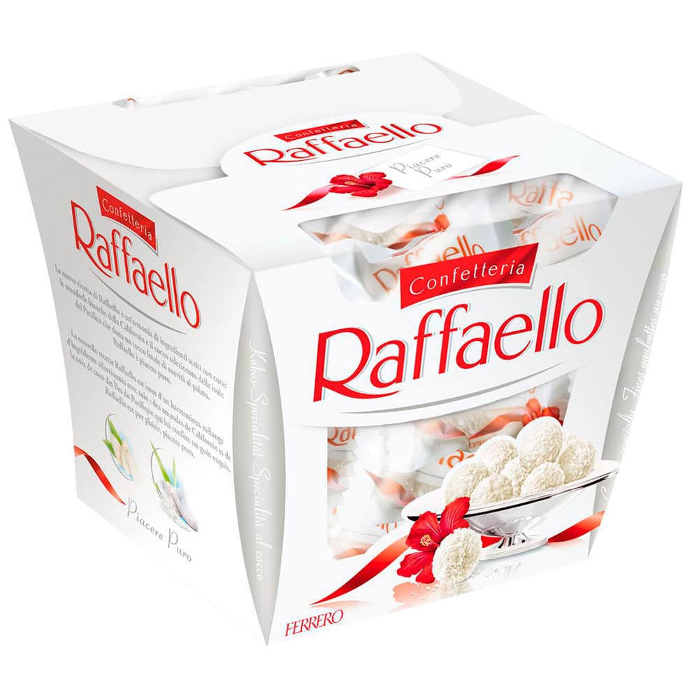 Конфеты «Raffaello» 150 г. в Прокопьевске - Купить с доставкой по цене 490  руб. | Конфеты «Raffaello» 150 г. в интернет-магазине Ultra Flowers